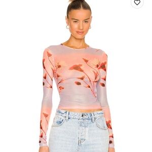 MIAOU POWER MESH LONG SLEEVE TEE